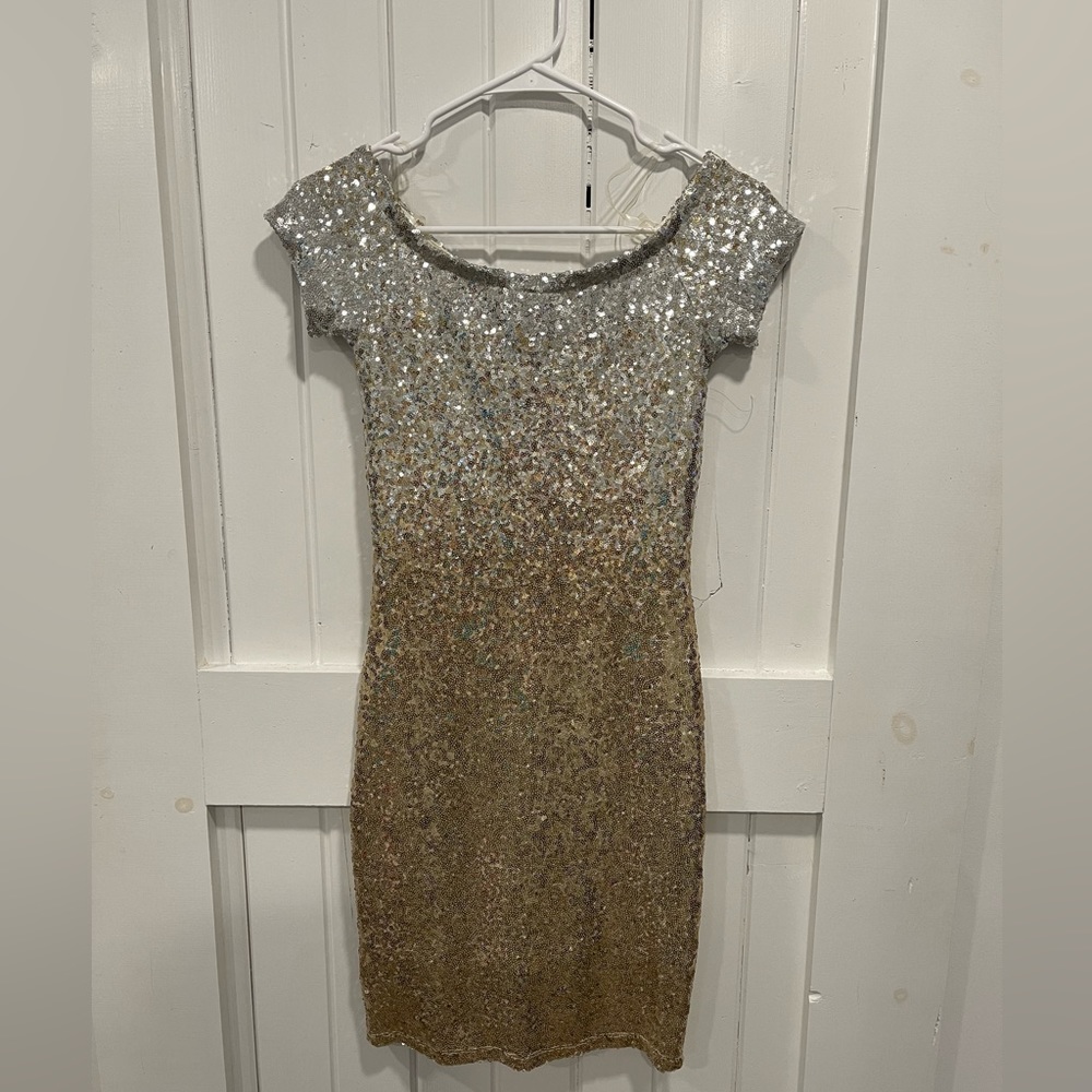 Midnight Doll ombré sequins dress size small